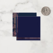 Carte De Correspondance élégant style floral (Devant/Arrière en situation)