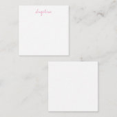 Carte De Correspondance Élégant stylé tendance unique écriture manuscrite (Devant / Derrière)