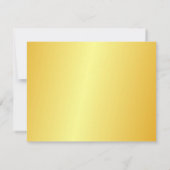 Carte De Correspondance Elégante apparence or personnalisées Nom du script (Dos)
