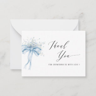 Carte De Correspondance Elégante aquarelle bébé en fleurs fleur sauvage bé