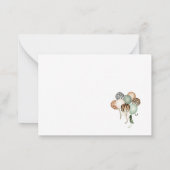 Carte De Correspondance Elégante Aquarelle Safari Wild One Flat Note Card (Dos)