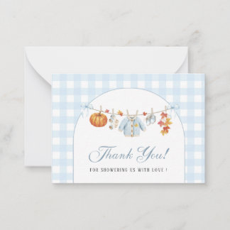 Carte De Correspondance Élégante aquarelle Une petite citrouille Baby show
