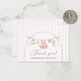 Carte De Correspondance Élégante aquarelle Une petite citrouille Baby show