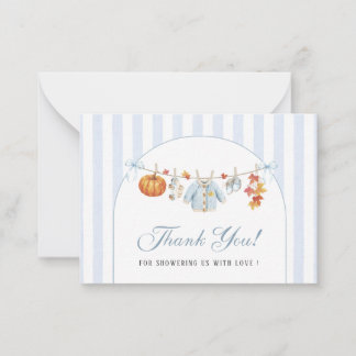 Carte De Correspondance Élégante aquarelle Une petite citrouille Baby show