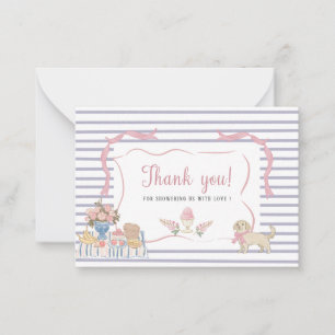 Carte De Correspondance Elégante aquarelle Whimsical Summer Doodles bébé s