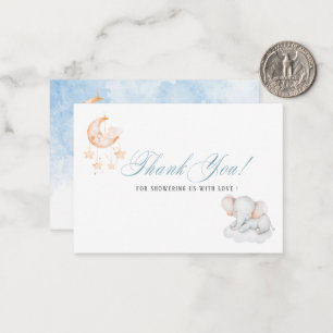 Carte De Correspondance Elégante aquarellePetit éléphant stsr Chaussure bé