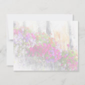 Carte De Correspondance Elégante Boîtes à fleurs rose violet (Dos)