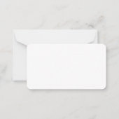 Carte De Correspondance Elégante écriture manuscrite moderne Carmine rouge (Dos)