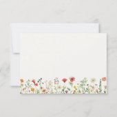 Carte de correspondance élégante et boho chic avec (Dos)