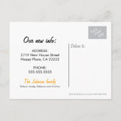 Carte de correspondance élégante noire Nouvelle Ad (Dos)