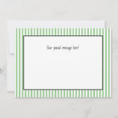 Carte De Correspondance Élégante transplantation de ruban vert Félicitatio (Dos)