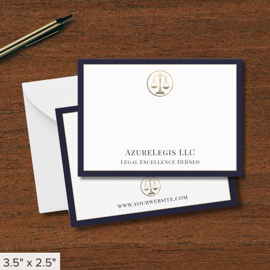 Carte De Correspondance Élégantes échelles de justice