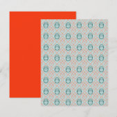 Carte De Correspondance Éléments Art déco (Devant / Derrière)