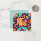 Carte De Correspondance Eléphant décoratif (Devant/Arrière en situation)