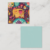 Carte De Correspondance Eléphant décoratif (Devant / Derrière)