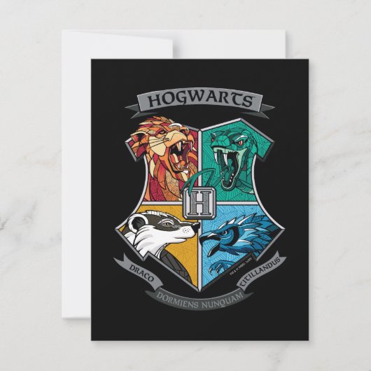 Carte De Correspondance Emblème croisé HOGWARTS™ (Devant)