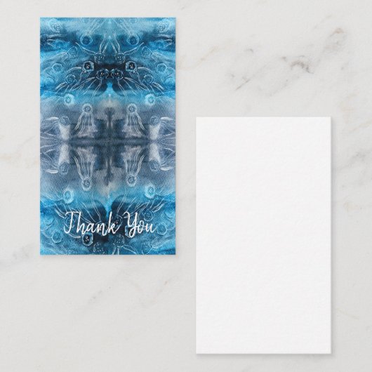 Carte De Correspondance Empreinte de lune de méduse (Devant / Derrière)