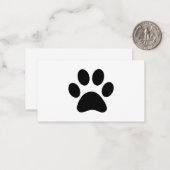 CARTE DE CORRESPONDANCE EMPREINTE DE PATTE (Devant/Arrière en situation)