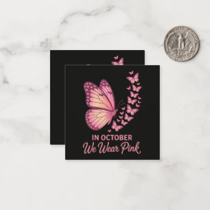 Carte De Correspondance En octobre Papillon Poitrine Rose