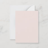 Carte De Correspondance En vichy personnalisable Coquette Bow Blush Annive (Dos)