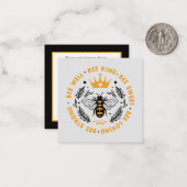 Carte De Correspondance encouragements mignons abeille ajouter du sentimen (Devant/Arrière en situation)