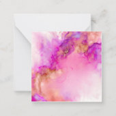 Carte De Correspondance Encre d'alcool Abstrait fluide | (Devant)