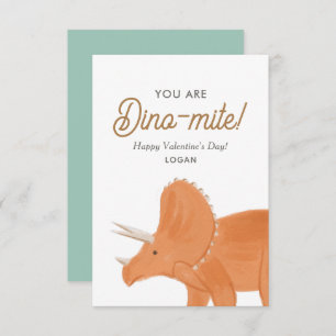 Carte De Correspondance Enfants Dinosaur Dinomite Classe Saint-Valentin