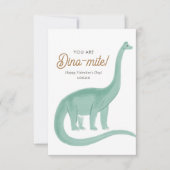 Carte De Correspondance Enfants Dinosaure Dinomite Saint Valentin en class (Devant)