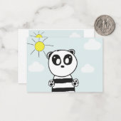 Carte De Correspondance Enfants panda    (Devant/Arrière en situation)