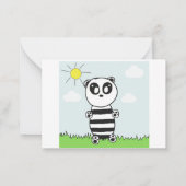 Carte De Correspondance Enfants panda    (Dos)