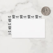 Carte De Correspondance Enfants panda    (Devant/Arrière en situation)