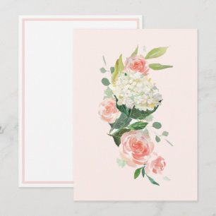 Carte De Correspondance Enfilez Hydrangea De Votre Bureau Un Personnel