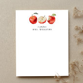 Carte De Correspondance Enseignant des pommes