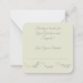 Carte De Correspondance Enseignant Merci : (Dos)