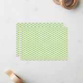 Carte De Correspondance Ensemble de dossiers verts botaniques (Devant/Arrière en situation)
