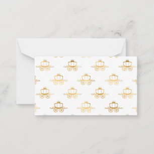 Carte De Correspondance Entraîneur d'or Cinderella Princess Royal Magic