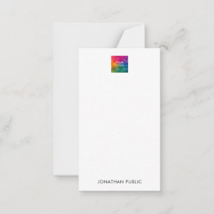 Carte De Correspondance Entreprise Logo Nom Ici Moderne Vertical