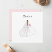 Carte De Correspondance épouse, illustration mariage (Devant/Arrière en situation)