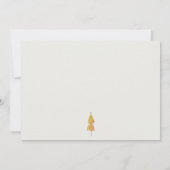 Carte De Correspondance Épouvantail de citrouille automnale chic pour l'an (Dos)