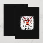 Carte De Correspondance ÉQUIPE DE BOo-Boo Cadeau (Devant / Derrière)