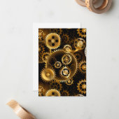 Carte De Correspondance Équipements en laiton sans vapeur (Devant/Arrière en situation)