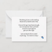 Carte De Correspondance Espoir d'encouragement (Dos)