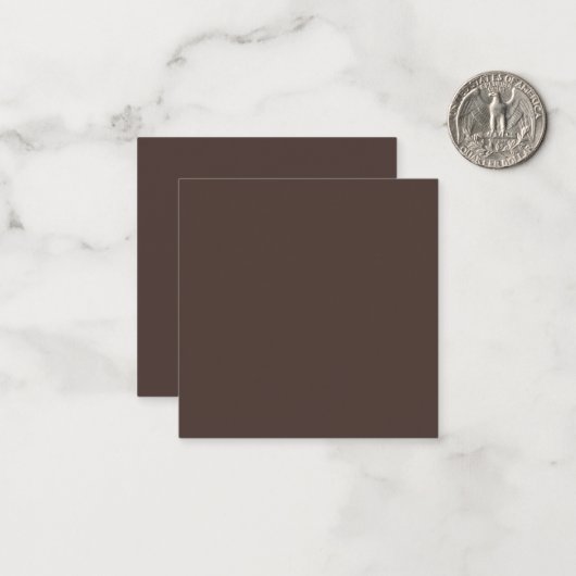 Carte De Correspondance Espresso riche (Devant/Arrière en situation)