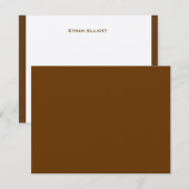 Carte De Correspondance Ethan Elliott Merci (Devant / Derrière)