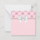 Carte De Correspondance Étiquette Cadeau Élégante Ethnique Rose Thème Tiff (Dos)