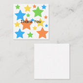 Carte De Correspondance étoile Merci (Devant / Derrière)