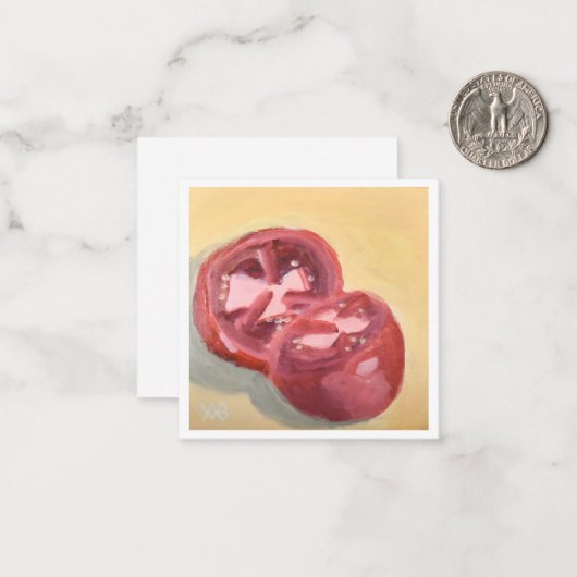 Carte De Correspondance Étude de tomates (Devant/Arrière en situation)