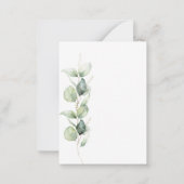 Carte De Correspondance Eucalyptus 60e Anniversaire de verdure Foliage (Dos)