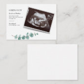 Carte De Correspondance Eucalyptus Grossesse bébé révélation (Devant / Derrière)