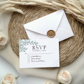 Carte De Correspondance Eucalyptus Verdure Boho Elegant RSVP